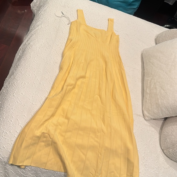 STAUD Ellison Knit Dress in Lemon Drop *NWT* - Picture 6 of 9